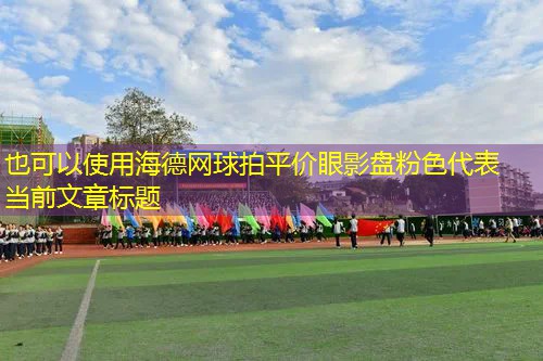 海德网球拍平价眼影盘粉色